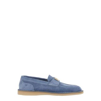 Dolce & Gabbana Loafers, female, Blue, Size: 8 1/2 US Casual Mocassin