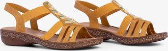 Rieker 62808-68 Womens Sandals Yellow - Size UK 6.5
