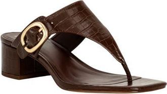 Shushop Elodie Flip Flop in Brown Croco at Nordstrom, Size 7.5