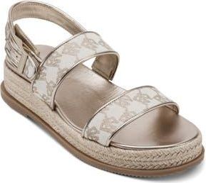 DKNY Berris Slingback Platform Espadrille in Bone at Nordstrom Rack, Size 10