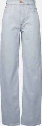 Slvrlake Denim Jeans Cassie a gamba larga e vita media