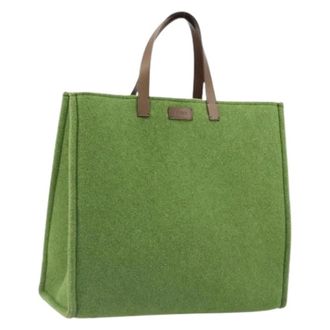 Fendi Bolso Tote Vintage de Lana Pre-owned - Pre-owned - Mujer - Verde - ONE SIZE