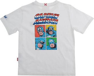 MC2 Saint Barth Boys T-Shirt With Face Print White T-Shirts And Polos