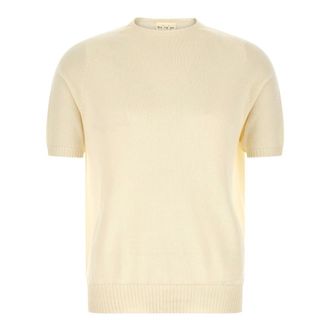 Maryya Short-Sleeved Jumper - male - MARYYA - Round-neck Knitwear - White - 2XL - Knitwear