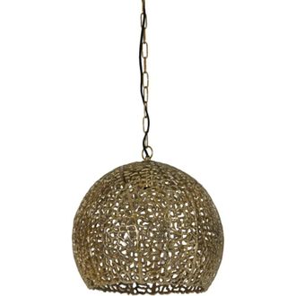 Light & Living L&aacute;mpara Colgante - Sinula - Dorado - Metal - &Oslash; - Light&living