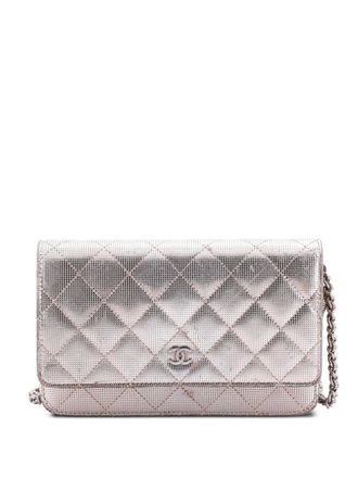 Chanel Wallet on Chain Pixel Effect Quilted Calfskin shoulder bag - Verde