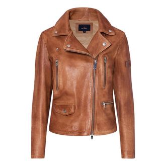 Peuterey Leather Jackets, female, Brown, Size: XS Tililla LE VEG