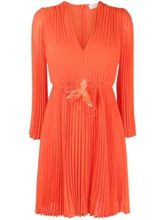 Zimmermann Sunray pleated minidress - Red