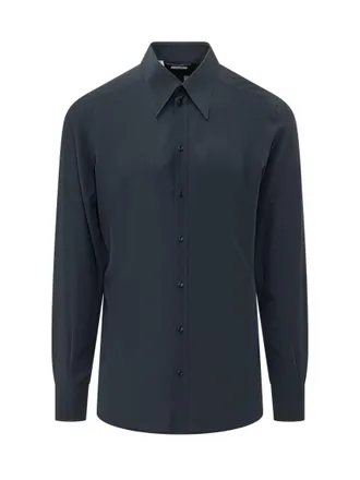 Dolce & Gabbana Blue Regular Solid Shirt
