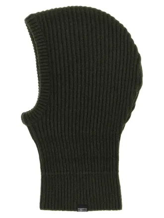 Maison Margiela MM338271BM Ribbed Wool Balaclava - Green