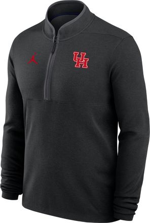 Nike Mens Houston Cougars Victory Jordan Brand Quarter-Zip Top in Black | M53454E169UNHO-BLK