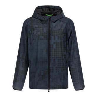 HUGO BOSS Jump JT Windbreaker - male - Hugo - Light Jackets - Blue - S - Jackets