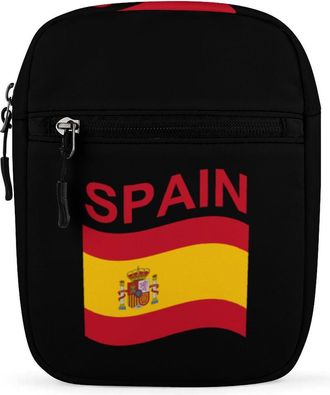 Generic Flag of Spain Crossbody Bag Adjustable Satchel Cute Shoulder Bag Lightweight Sling Bags