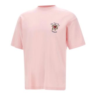 Dr&ocirc;le de Monsieur T-Shirts, male, Pink, Size: L Slogan Rose T-Shirt