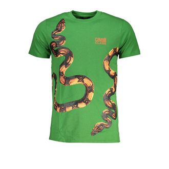 Cavalli Verde Katoenen Heren T-Shirt