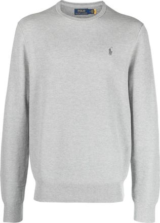 Ralph Lauren Grey Crewneck Logo Sweater