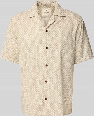 Jack & Jones Regular Fit Freizeithemd mit 1/2-Arm Modell BLUVINCENT in Sand, Gr&ouml;&szlig;e S