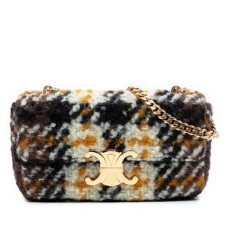 Celine Tweedehands Wol Triomphe Ketting Schoudertas