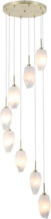 Searchlight Dimmbare Design Pendellampe Rocky, 8-flammig