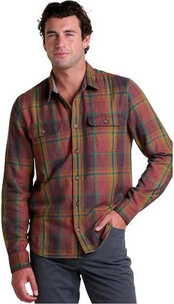 Toad&Co Ranchero Long Sleeve Shirt Mens Clothing Cinnamon : XL, Polyester/Cotton
