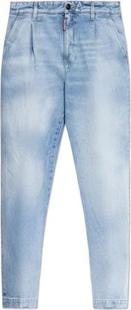 Dsquared2 Wide-leg Jeans - Heren - Loose Fit Jeans - Blauw - 2XL - Katoen - Jeans
