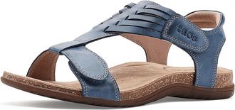 Taos Footwear Wonderful Womens Sandals Dark Blue : 10 M, Leather/Rubber/Suede