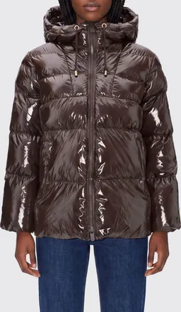 Pinko Piumino corto in nylon trapuntato e impermeabile con cappuccio e polsini elasticizzati