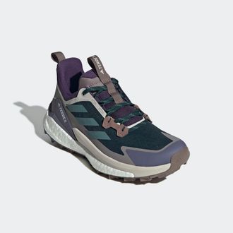 ADIDAS TERREX Wanderschuh ADIDAS TERREX FREE HIKER 2.0 LOW, Damen, Gr. 38,5, beige (aurora ivy, preloved teal, taupe oxide), Synthetik, Textil, Schuhe Wanderschuh