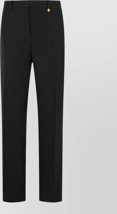Versace virgin wool slim-fit straight-leg trousers
