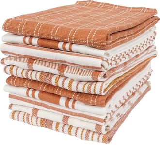 KAF Home Kaf Home Assorted Flat Kitchen Towels Set Of 10