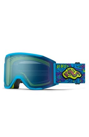 Smith Squad MAG 170mm ChromaPop Low Bridge Snow Goggles in Killer Acid Artist Series/blue at Nordstrom
