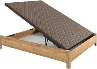 Colchones Aznar Canapé Abatible Arcón de madera con patas y tirador embutido altura 34 cm 160x190 cm - Estepa