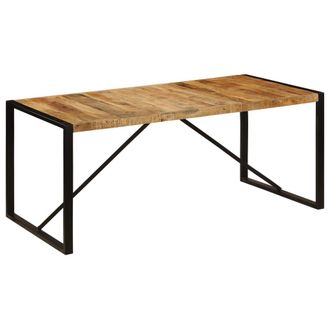 vidaXL Mesa De Comedor Madera Maciza De Mango 180x90x75 Cm Vidaxl