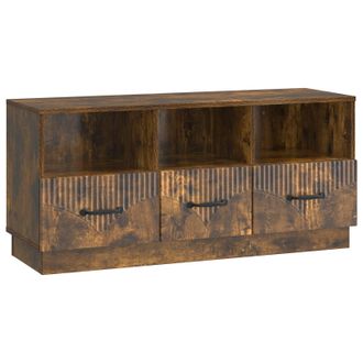 vidaXL Mueble De Tv Con Caj&oacute;n Roble Ahumado 102 X 34,5 X 47 Cm Vidaxl