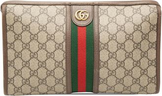 Gucci Pre-owned Gucci GG Supreme Web Ophidia Clutch Unisex 804XA1QETSZMIHQS