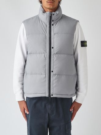 Stone Island Padded Water-Repellent Cordura Nylon Vest with Funnel Neck