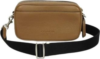 Coach Pre-owned Cross Body Bags, female, Brown, Size: ONE SIZE Pre-owned Leather Shoulder Bag