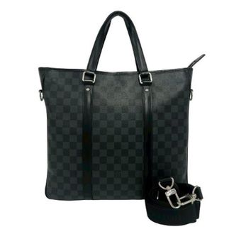 Louis Vuitton Pre-owned Tote Bags, female, Black, Size: ONE SIZE Pre-owned Tadao Damier Graphite 2way Handbag