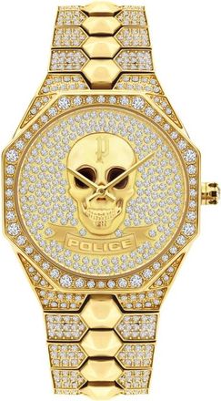 Police Gouden Stalen Quartz Dameshorloge - Dames - Horloges - Geel - ONE Size - Accessoires