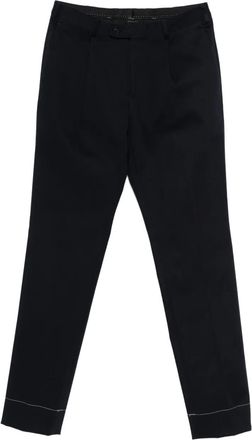 Brioni Pantaloni con cuciture a contrasto - Blu