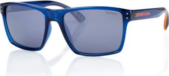Superdry Sonnenbrille SUPERDRY Modell 996054, Herren, dunkelblau, leicht transparent, Sonnenbrillen Sonnenbrille, Form Karree/Eckig, Logoschriftzug auf B&uuml;gel, 