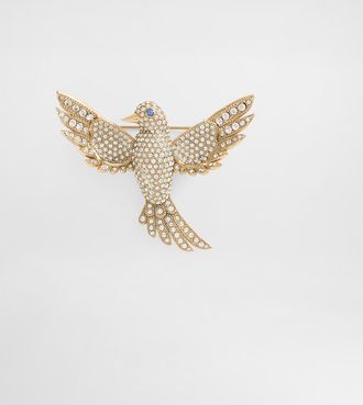 Dolce & Gabbana Dove Brooch - Man Bijoux Gold Metal Onesize