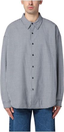 New Amsterdam Surf Association Zwarte Wol Polyester Overhemden - Heren - Casual Overhemden - Zwart - M - Wol - Overhemden