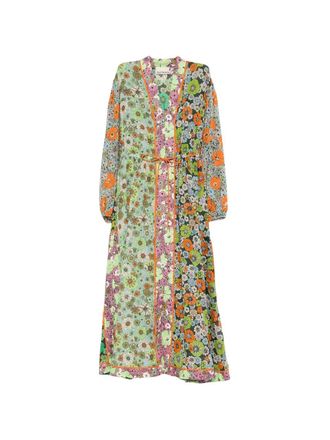 Alemais Orange Blossom Spliced Dress