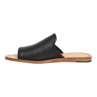 Dolce & Gabbana Sliders, female, Black, Size: 14 US Calfskin Sliders
