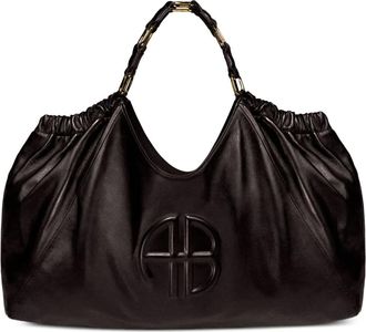 Anine Bing Borsa tote Kate media con logo goffrato - Rosso