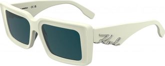 Karl Lagerfeld Womens KL6180S 53 105 Sunglasses - White - One Size