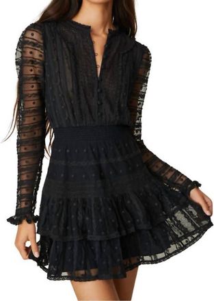 LoveShackFancy Elio Dress In Black