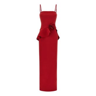 Rotate Lange Jurk - Dames - Feestkleedjes - Rood - M - Kleedjes