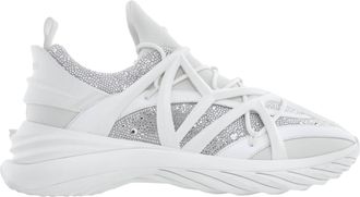 Jimmy Choo London Cosmos/F Crystal Embellished Low-top Sneakers, Brand Size 45 ( US Size 12 )